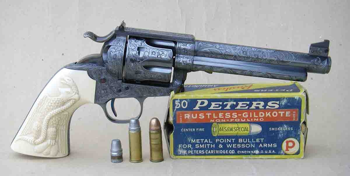 Under 1920-talet utvecklade Elmer Keith Ideal/Lyman 429421-kulan för att förbättra .44 Specialens prestanda. Revolvern på bilden ovan är en reproduktion av Keith No. 5 byggd av Bowen Classic Arms.